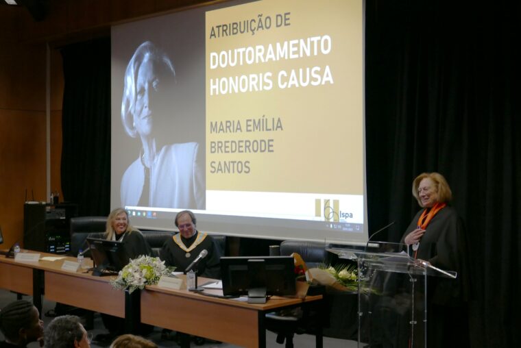 Ispa atribui Doutoramento Honoris Causa a Maria Emília Brederode Santos