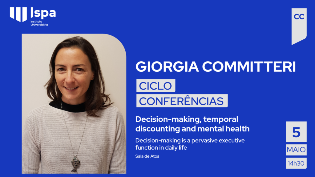 Decision-making, temporal discounting and mental health – Giorgia Committeri