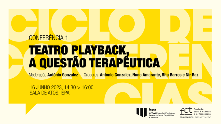 Palestra “Teatro Playback, a questão terapêutica”