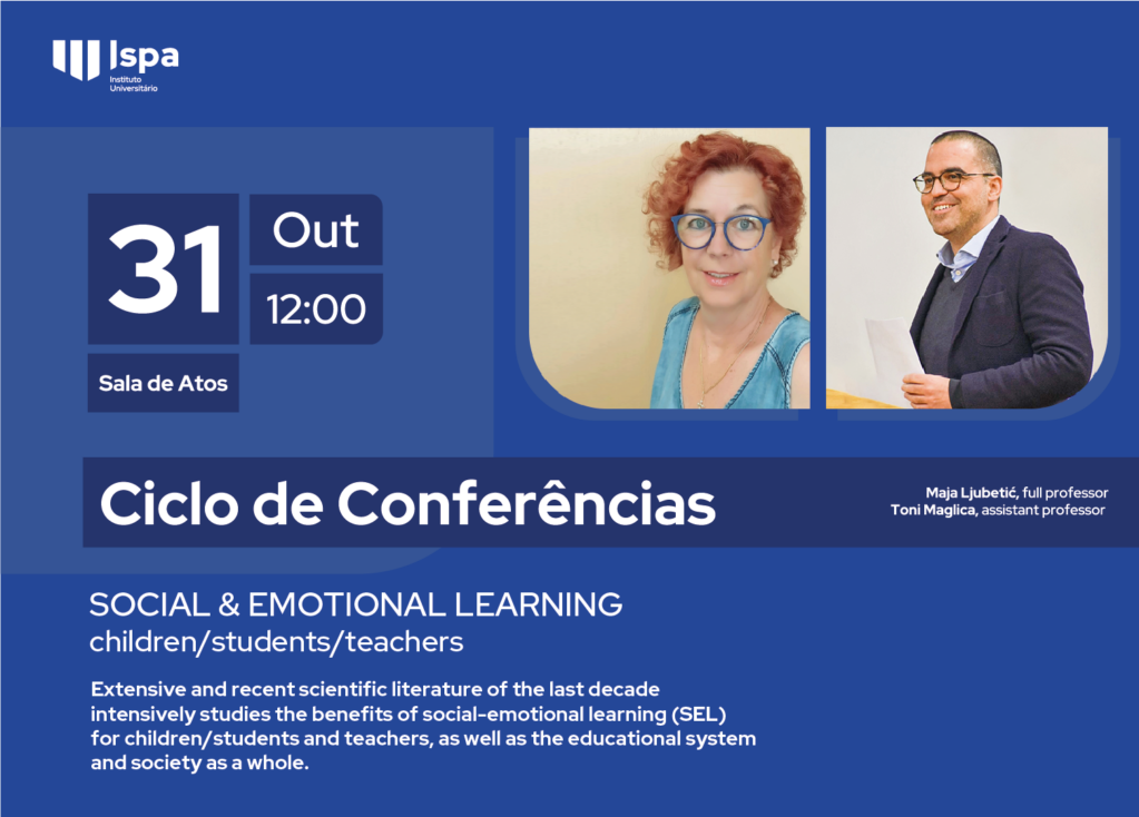 Palestra “SOCIAL & EMOTIONAL LEARNING – children/students/teachers”