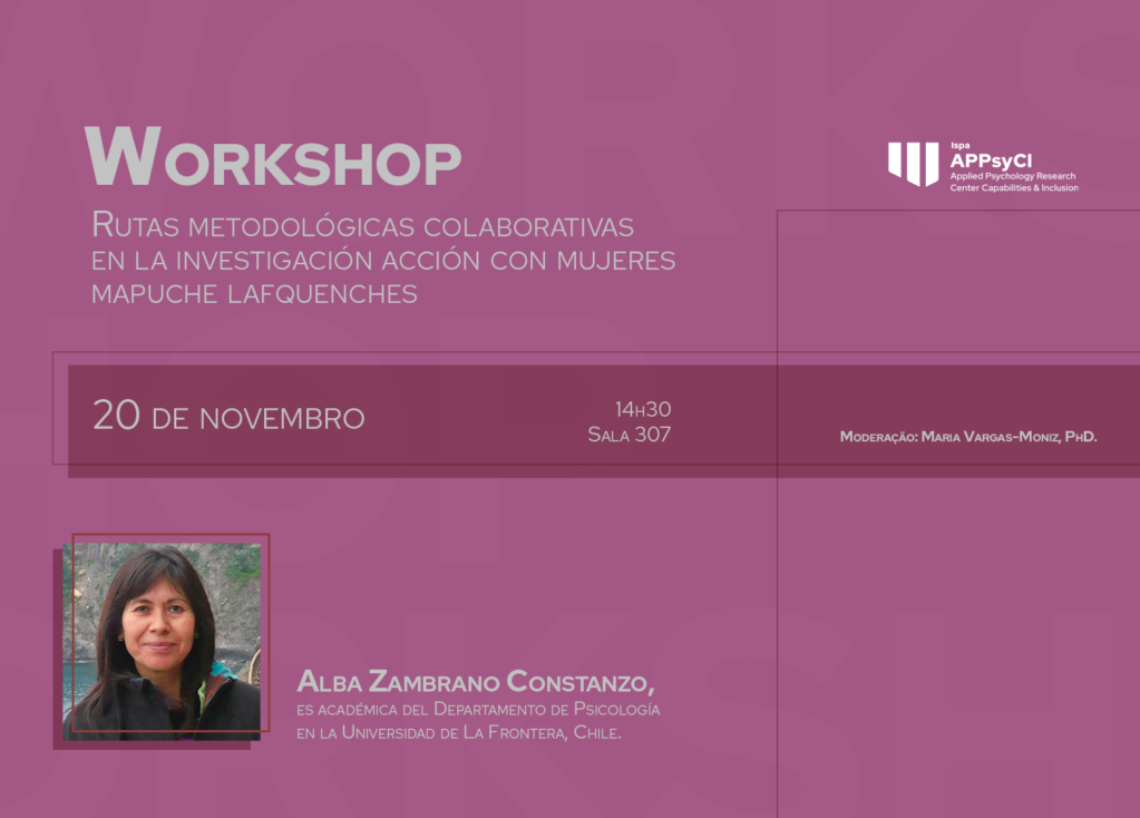 Workshop “Rutas metodológicas colaborativas en la investigación acción con mujeres mapuche lafquenches”