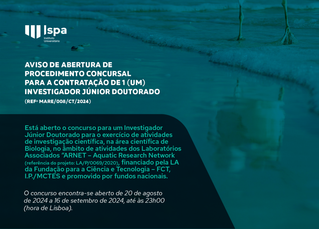 Abertura do Concurso para atribuição de 1 Contrato para Investigador(a) Júnior Doutorado(a) – Biologia