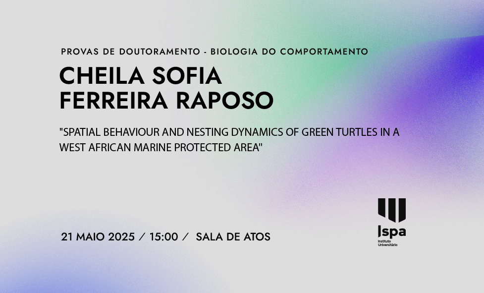 Provas de Doutoramento | Cheila Sofia Ferreira Raposo
