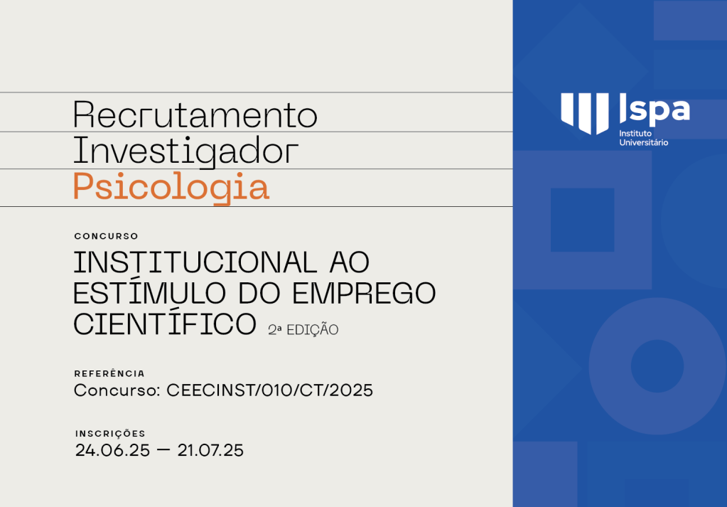 Aberto concurso internacional para Investigador Júnior em Psicologia