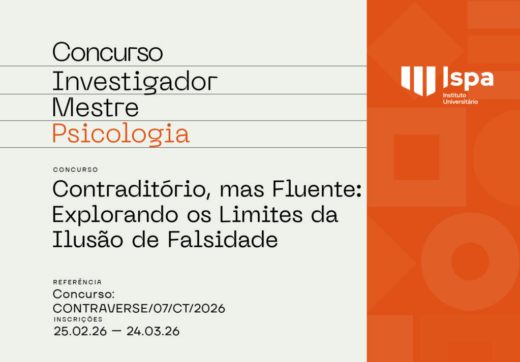 Ispa abre concurso para investigador mestre em Psicologia