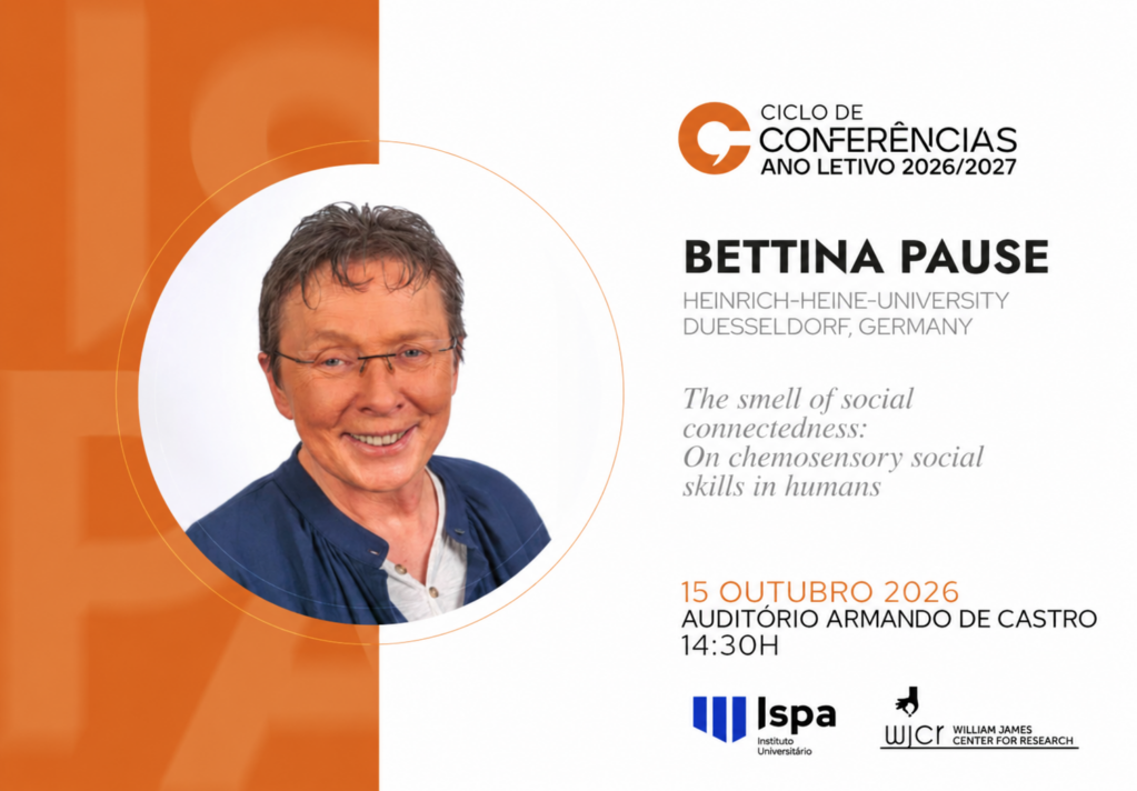 CONFERÊNCIA | The smell of social connectedness: On chemosensory social skills in humans
