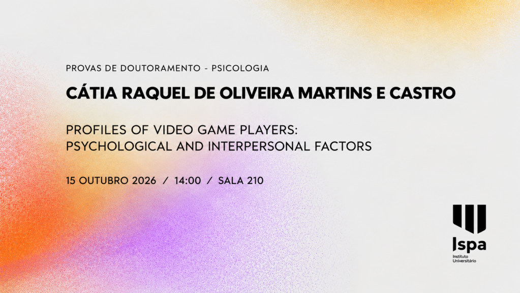Provas de Doutoramento | Cátia Raquel de Oliveira Martins e Castro